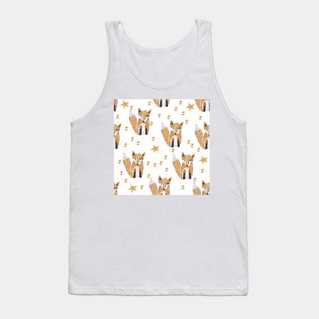 Fox Tank Top by Kristina Stellar Scandinavian Land